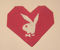 Origami Playboy Heart